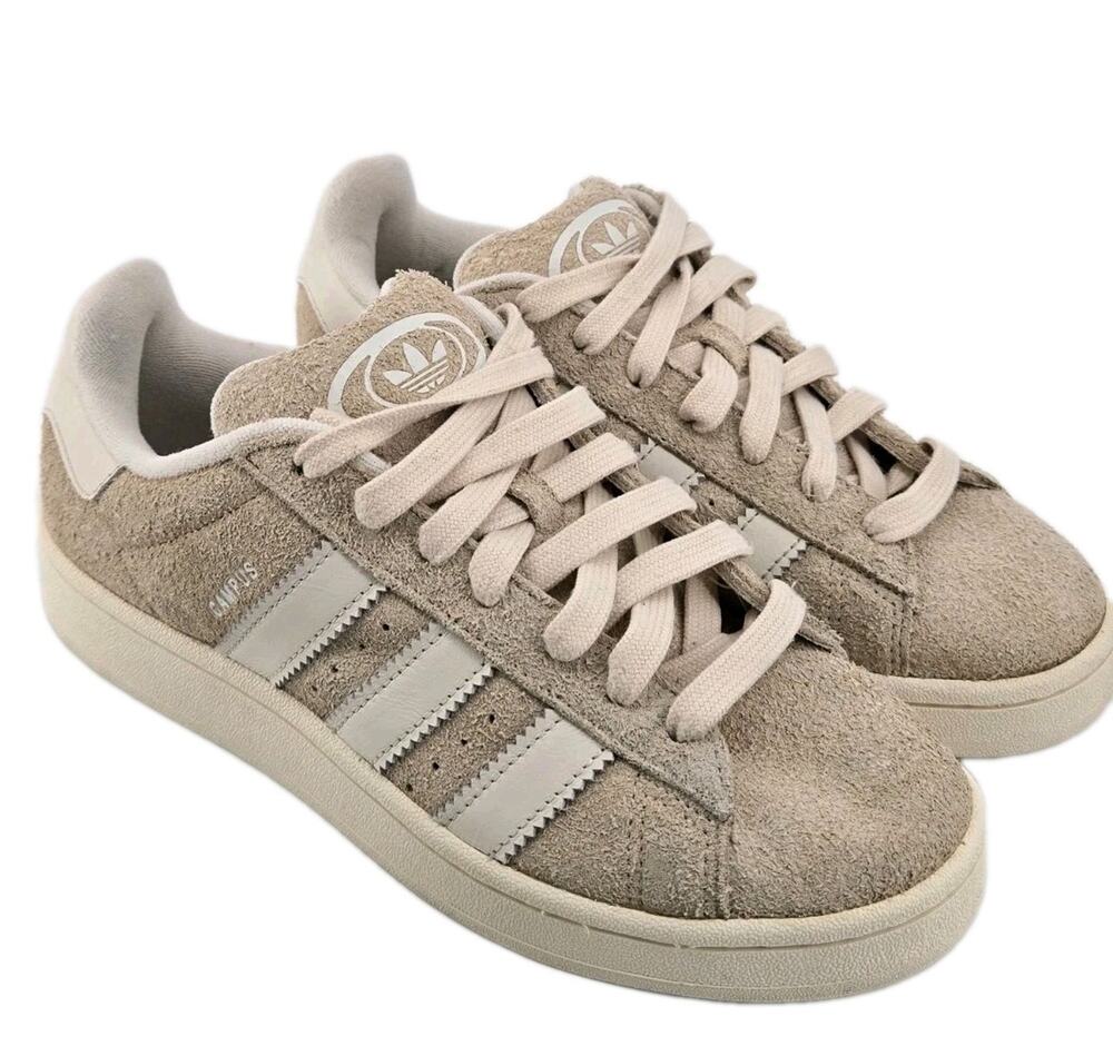 Adidas Campus 00s Mens Suede Retro Skate Beige Trefoil Logo Sneaker Shoes Sz 8